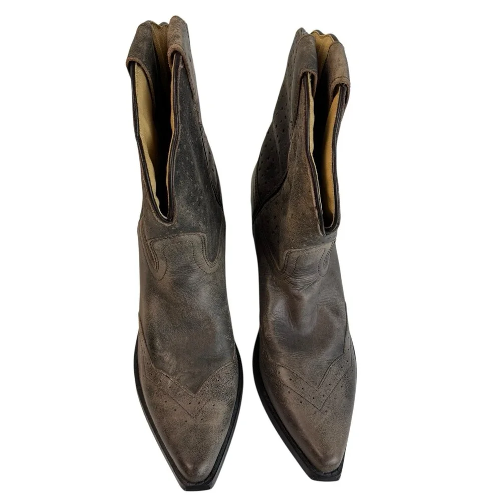 Smoky‎ Mountain Cowgirl Boots Womens  Size 7 Fern Grey Leather Country Core SU